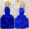 Blue ruffle dress